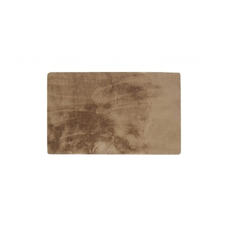 Dare2Decor 3 x 5 ft. Luxe Faux Rabbit Fur Rectangular Rug, Taupe - 60 x 36 x 1 in. DA3094842